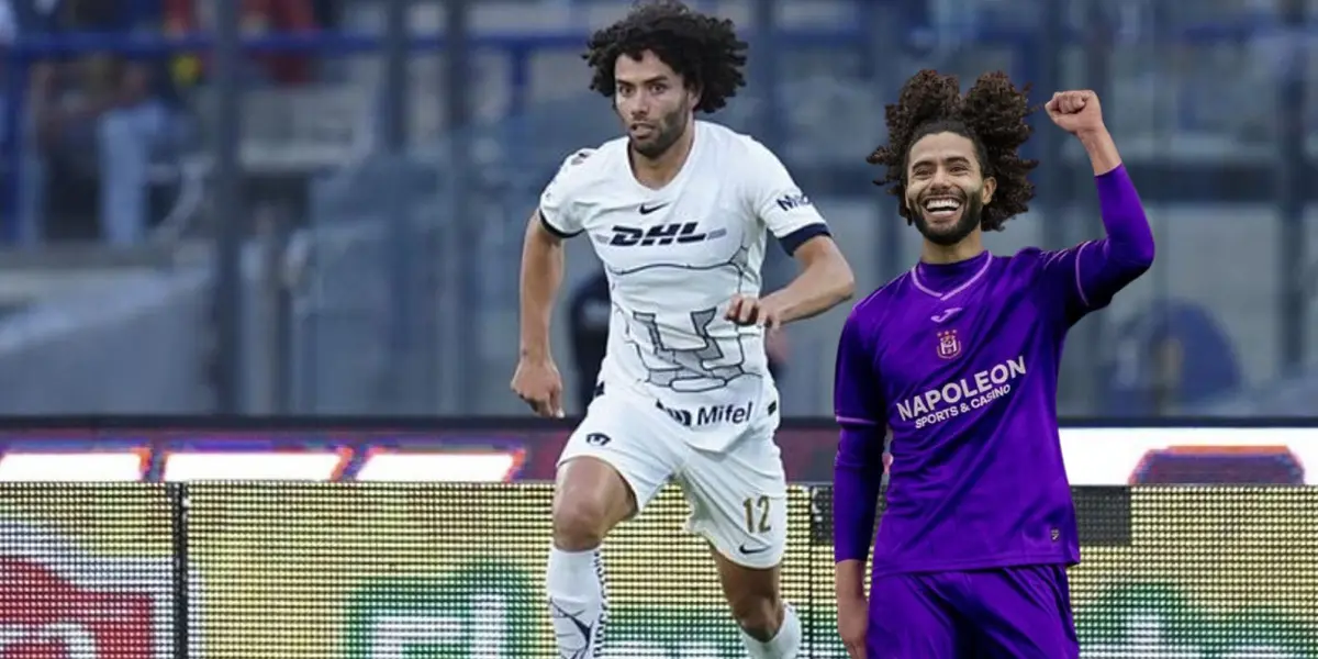 Chino con Anderlecht y Pumas/FOTO: TNT Sport