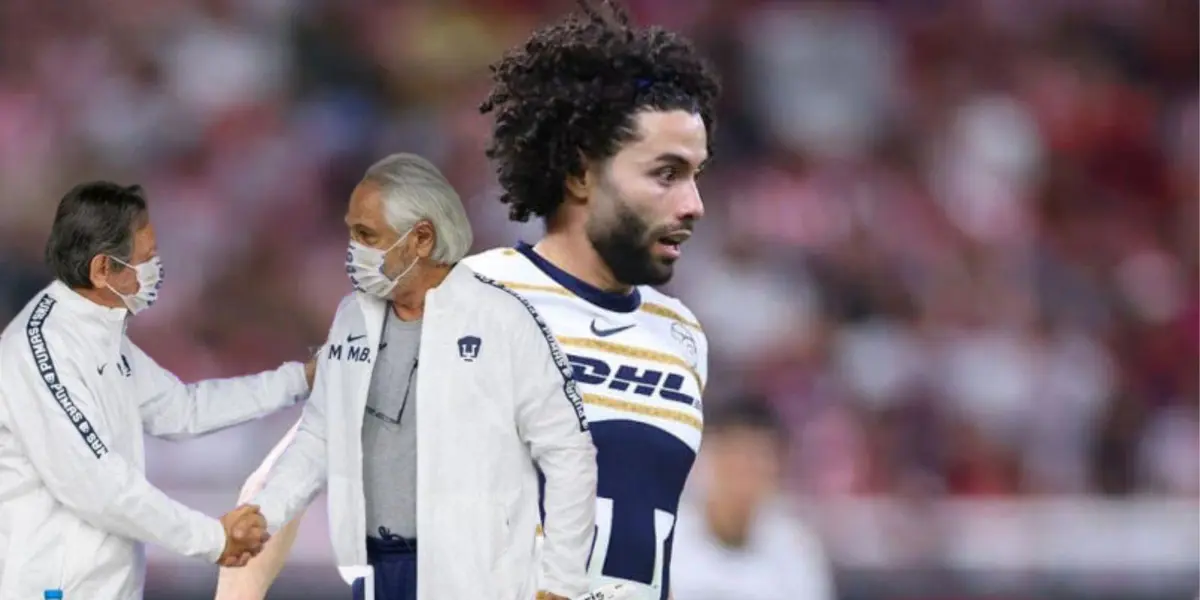 Chino y directiva de Pumas/FOTO: Getty images