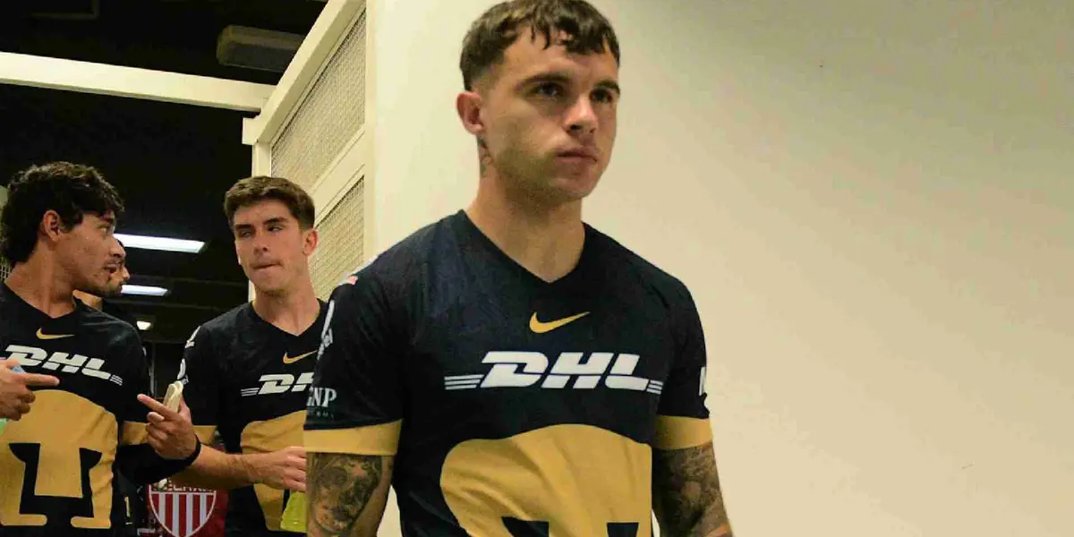 Chistian Tabó con los Pumas