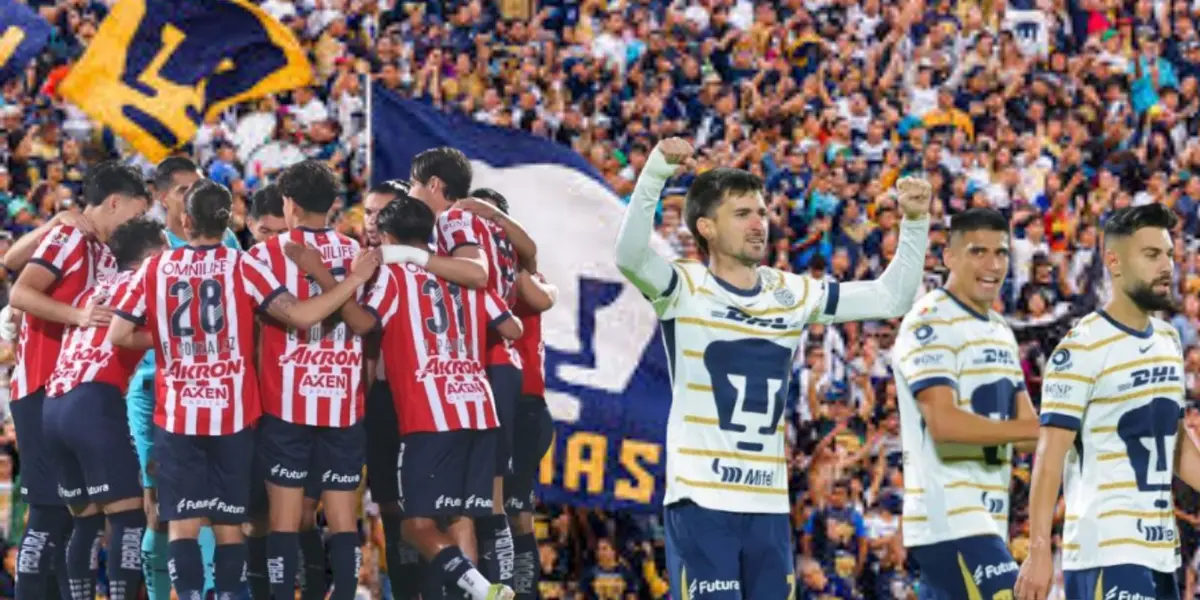 Chivas y Pumas con la afición auriazul/FOTO: Fútbol Total