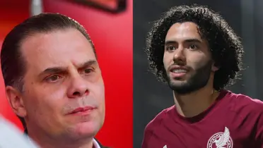 Christian Martinoli y César Huerta con la Selección Mexicana