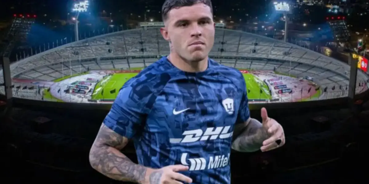 Christian Tabo en el Estadio Universitario de Pumas