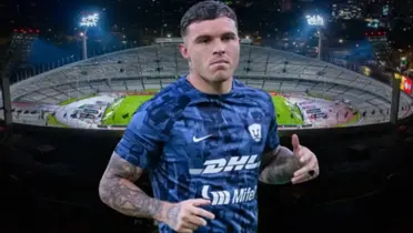 Christian Tabo en el Estadio Universitario de Pumas