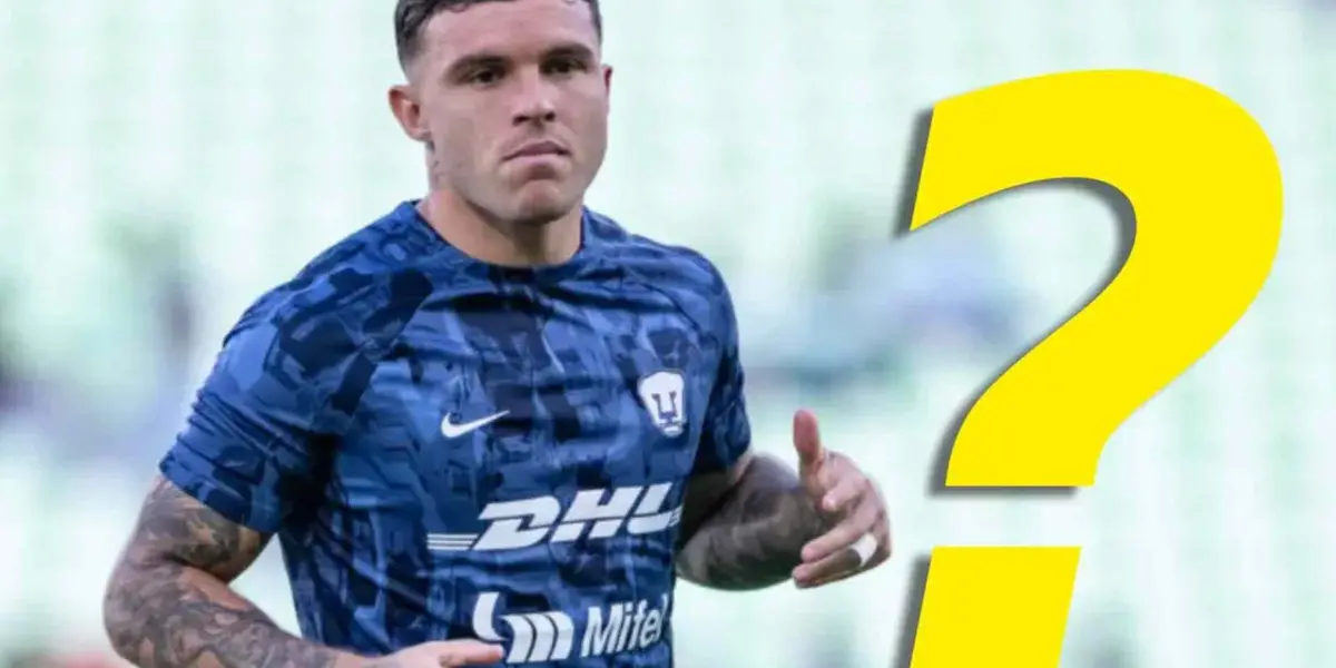 Christitan Tabó con Pumas y signo de interrogación