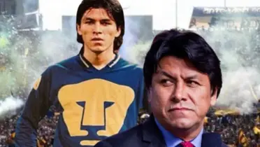 Claudio Suárez en un partido de Pumas (Fuente: Mexsports)