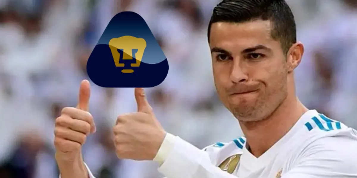 Cristiano Ronaldo posa para una foto en el estadio Bernabeu (Fuente: Don Balón)