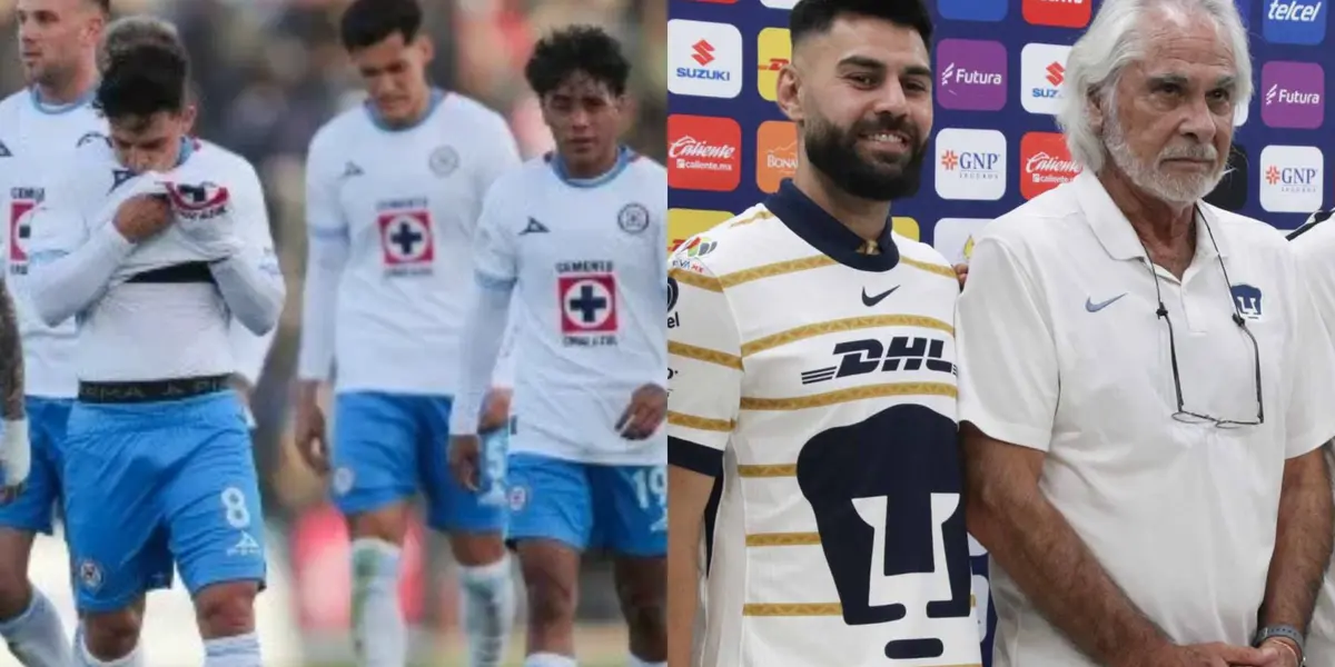Cruz Azul sale derrotado, a la derecha, Pumas presenta refuerzos (Fuente: Mexsports y Angular)