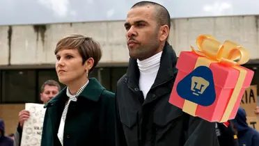 Dani Alves salió en libertad en España y recibe un particular ramo de flores en su casa