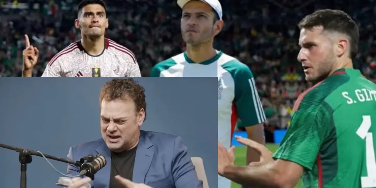 David Faitelson, Jaime Lozano, Guillermo Martínez y Santiago Giménez