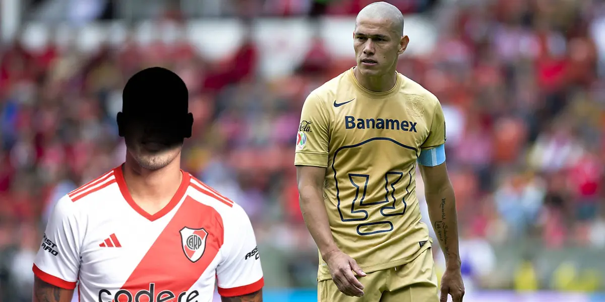 David Martínez con River Plate y Dario Verón