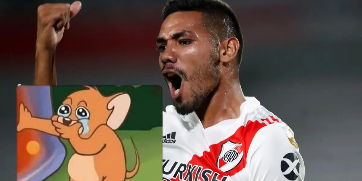 David Martínez con River Plate y rata llorando