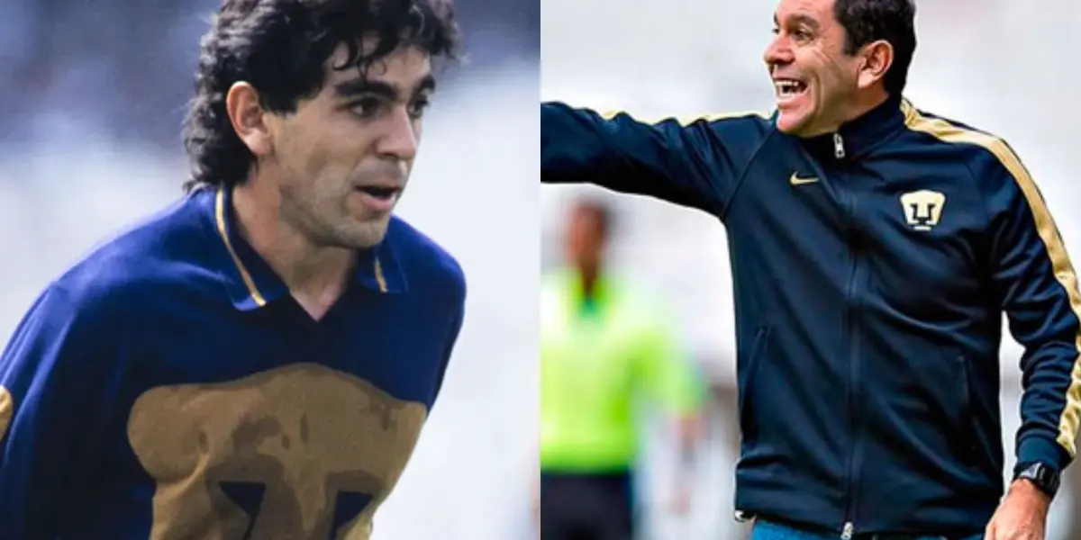 David Patiño hace gol con Pumas, a la derecha, dirige un juego de la U (Fuente: Medio Tiempo y Mexsports)