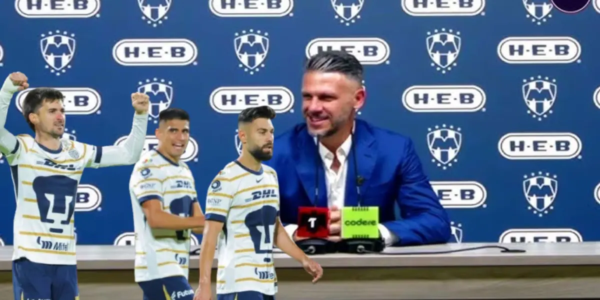 Demichelis con jugadores de Pumas