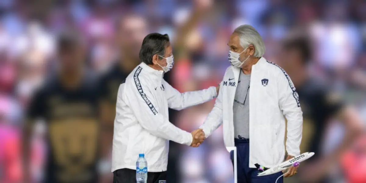 Directiva de Pumas y ex jugadores/FOTO: Mexsport