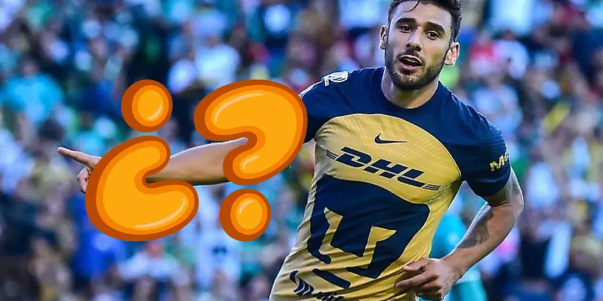 Eduardo Salvio jugando con Pumas