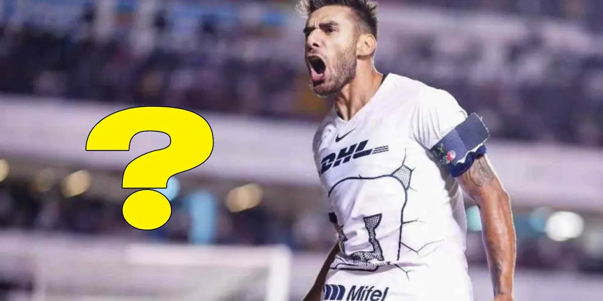 Eduardo Salvio jugando con Pumas, signo de interrogación