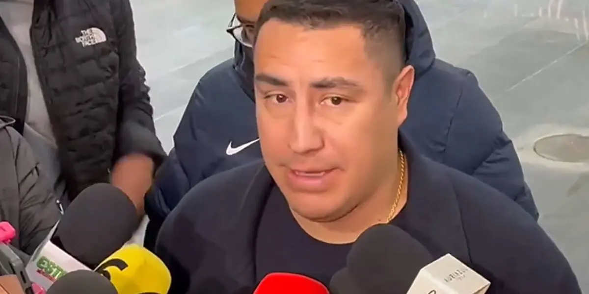 Efraín Juárez da declaraciones a los medios de comunicación (Fuente: Marca)