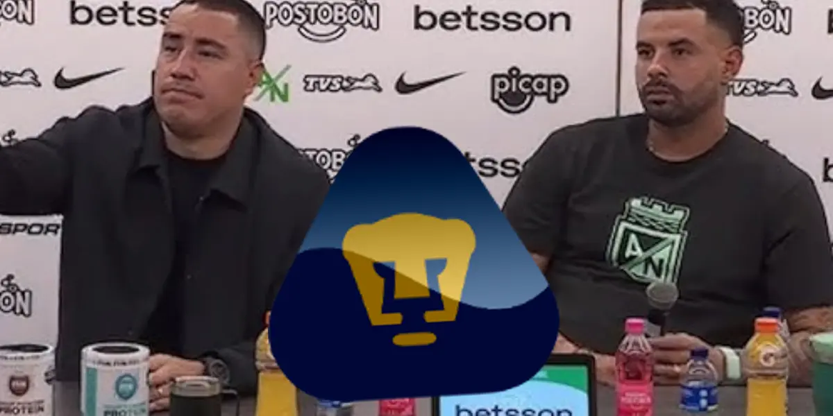 Efraín Juárez en conferencia de prensa, junto con Cardona (Fuente: Nacional Pasión)
