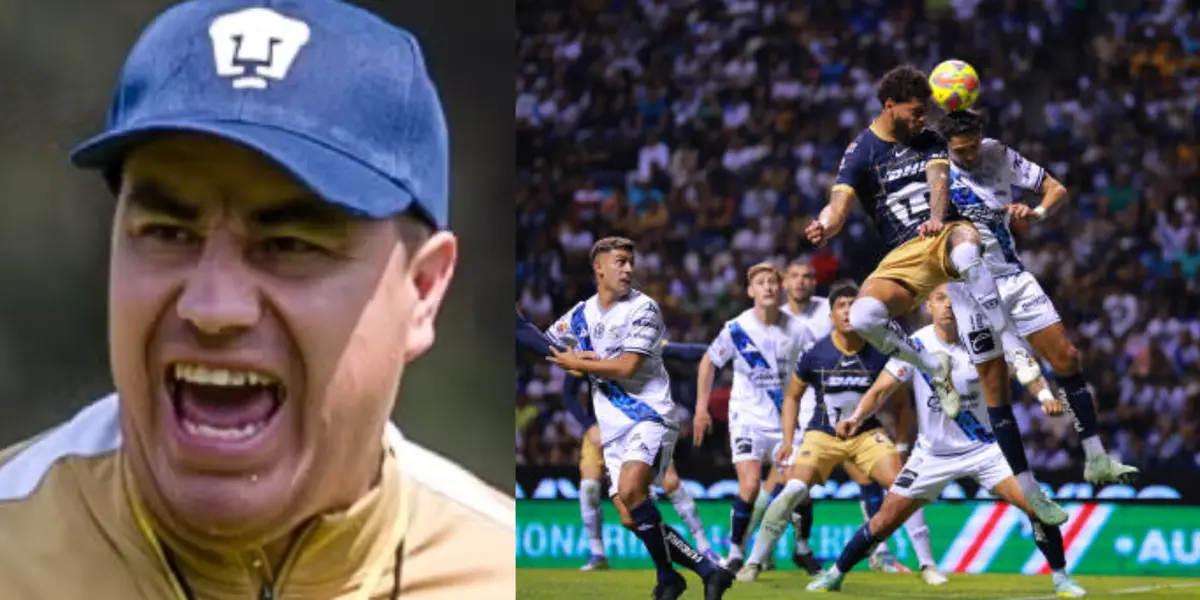 Efraín Juárez molesto en práctica de Pumas, a la derecha, un corner en el Pumas vs Puebla (Fuente: Pumas y Pumas en la Piel)