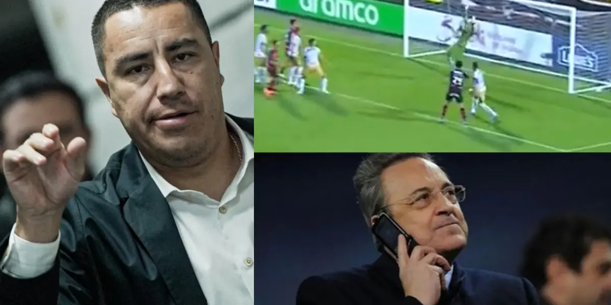 Efraín Juárez sale del vestidor, fastidiado, a la derecha, error de Padilla y Pérez haciendo una llamada (Fuente: Caracol, TUDN Don Balón)