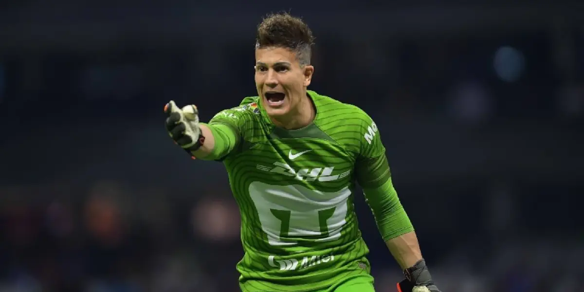 El arquero uruguayo Sebastián Sosa en su etapa con Pumas