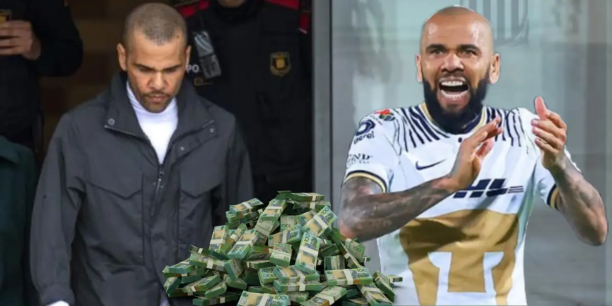 El diner que le queda a Dani Alves luego de tener 55 millones de euros en sus cuentas