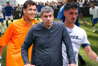 El ex presidente auriazul se mantiene en muy buena forma y metió un gol con mucha calidad y talento