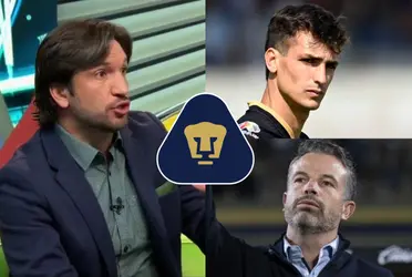 El exfutbolista felino no soportó la mala estrategia del DT universitario