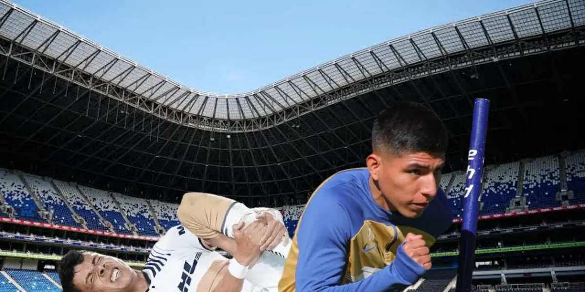 El jugador de Pumas no aguanto la lesión y prefirió salir