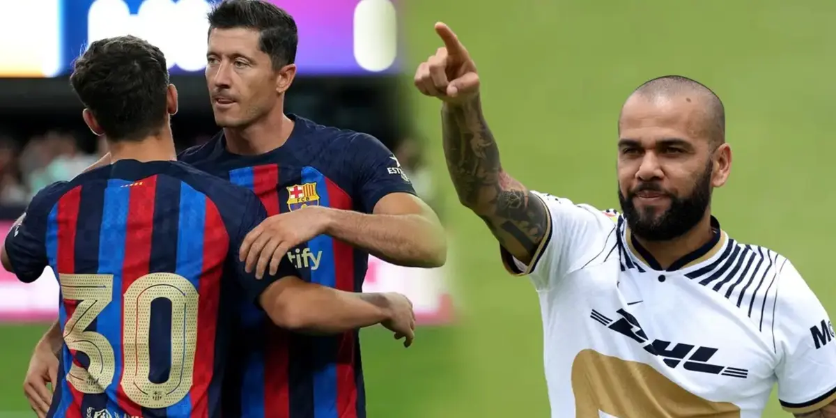 Enfrentamiento entre Pumas vs Barcelona en juego amistoso (Fuente: Full Box)