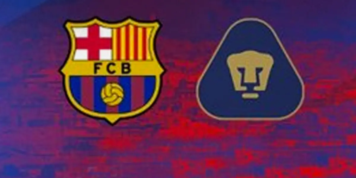 Escudos de Barcelona y de Pumas de la UNAM (Fuente: Barcelona)