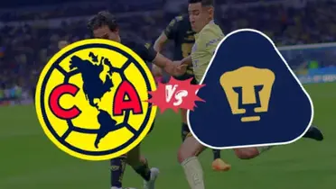 Escudos de Pumas y América con Luis Fuentes