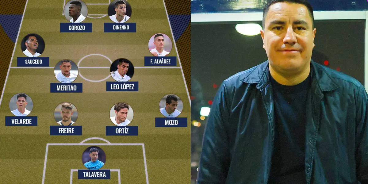 Esquema de Pumas, a la derecha, Efraín Juárez (Fuente: TUDN y TNT)