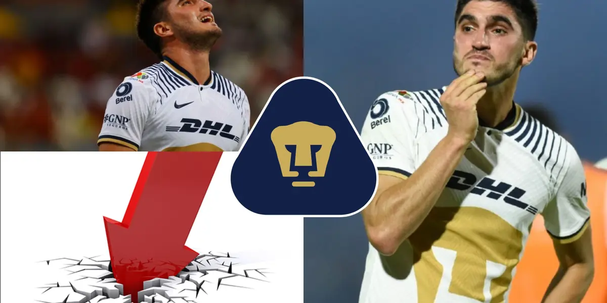Factores extra cancha lo han alejado de su rendimiento, podría salir de Pumas próximamente