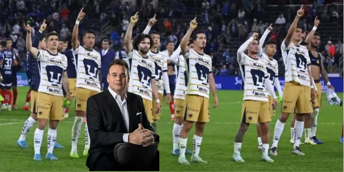 Faitelson y jugadores de Pumas/FOTO: Bolavip