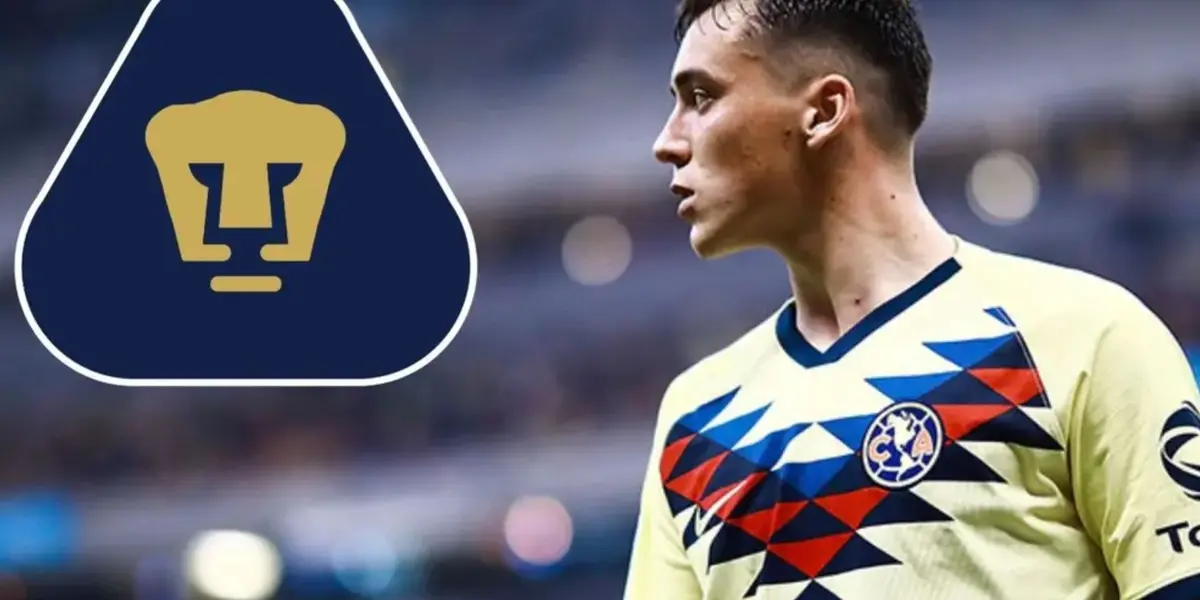 Federico Viñas en el estadio Azteca con el América (Fuente: Mexsports)