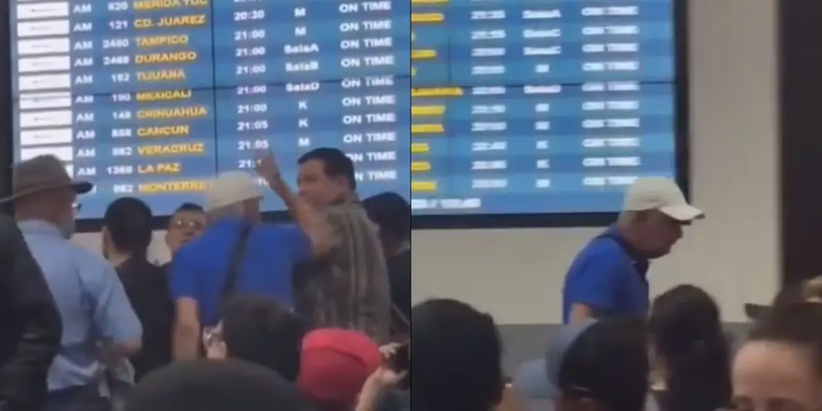 Fiel a su estilo, el Tuca Ferretti robó la atención en el Aeropuerto