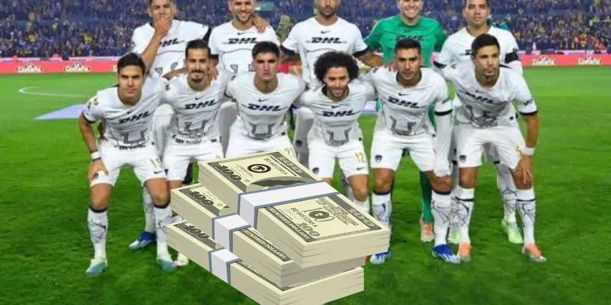 Foto oficial de Pumas con dinero