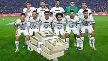 Foto oficial de Pumas con dinero