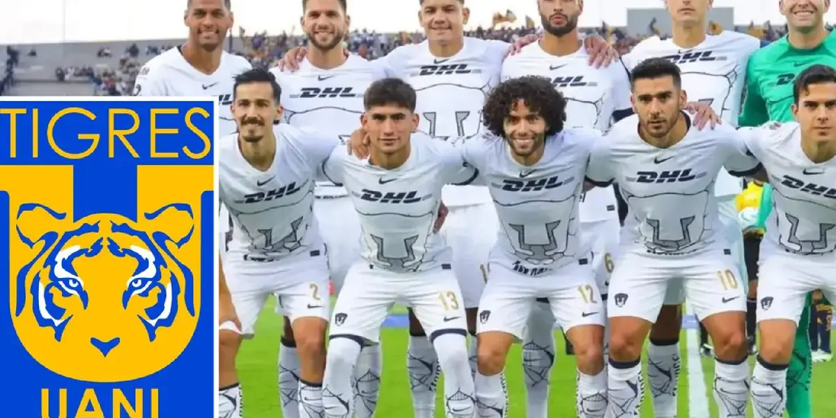 Foto oficial de Pumas con escudo de Tigres