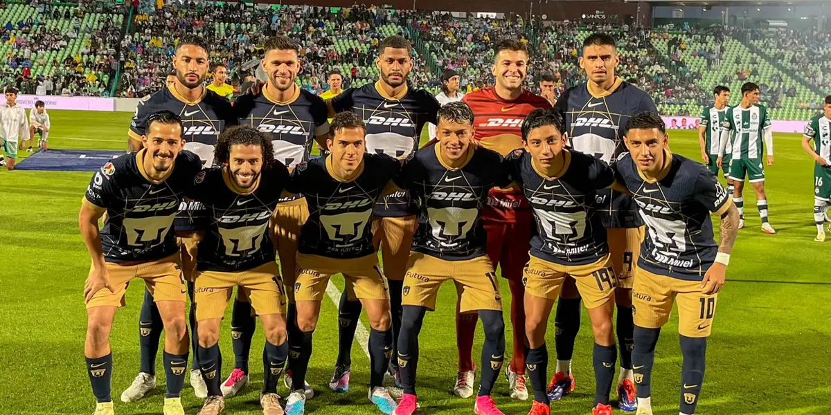Foto oficial de Pumas contra Santos Laguna
