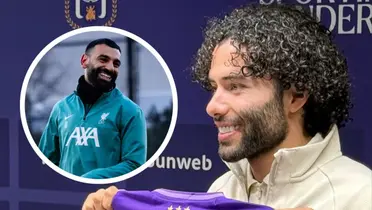 Foto: redes de Salah y Anderlecht.