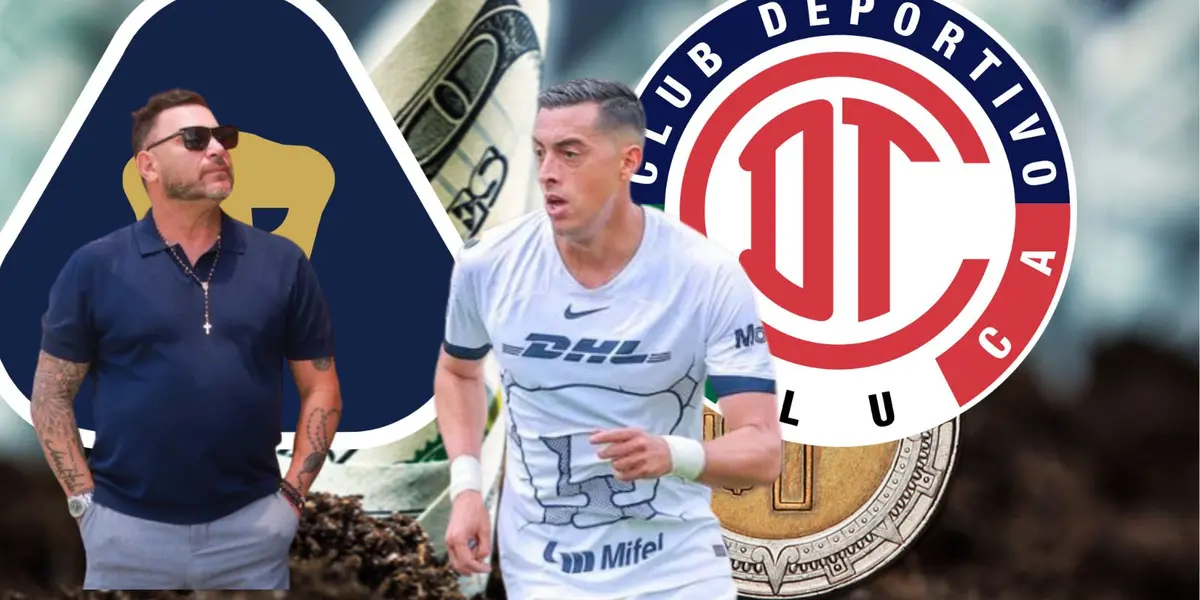 Funes Mori con Pumas y el Turco/FOTO: Soy Futbol