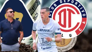 Funes Mori con Pumas y el Turco/FOTO: Soy Futbol
