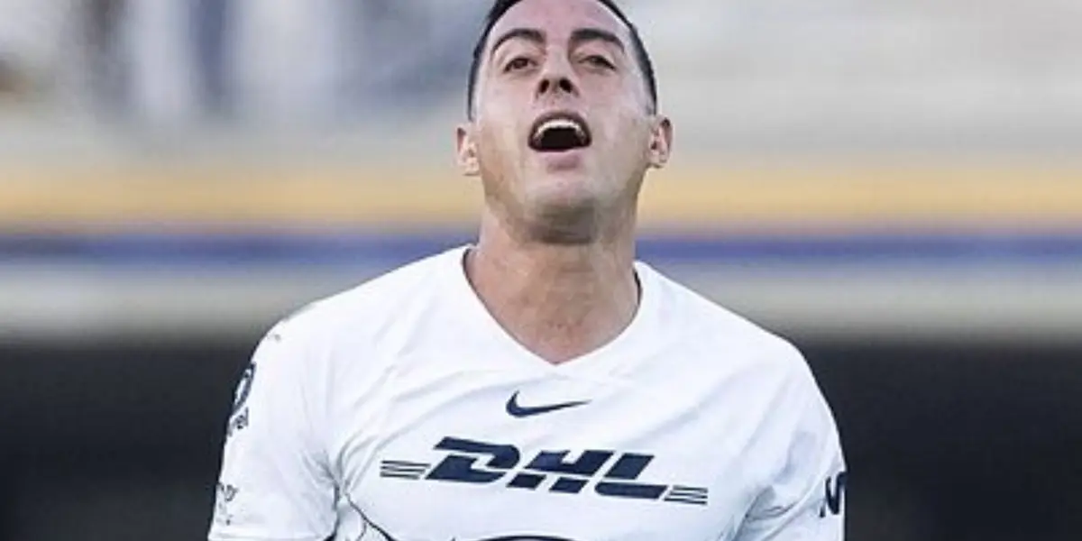 Funes Mori falla una oportunidad en el estadio de Pumas (Fuente: Mexsports)
