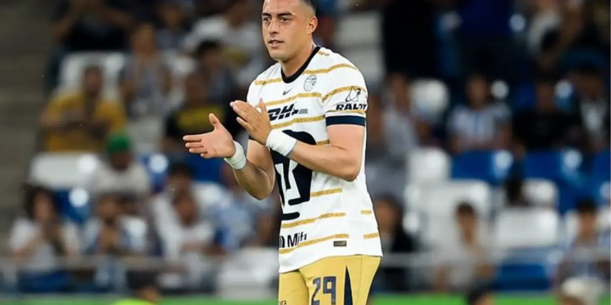 Funes Mori no ha cumplido con Pumas desde su llegada / Foto: IG @rogeliofm9