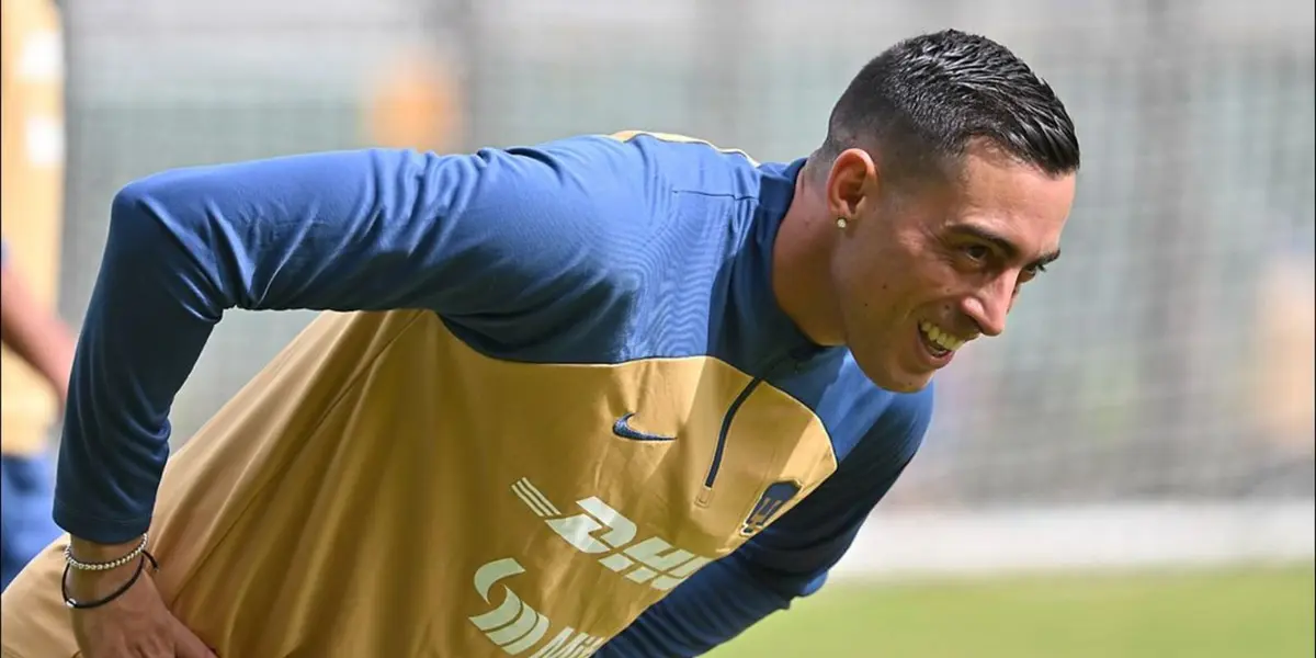 Funes Mori ya entrenó con Pumas