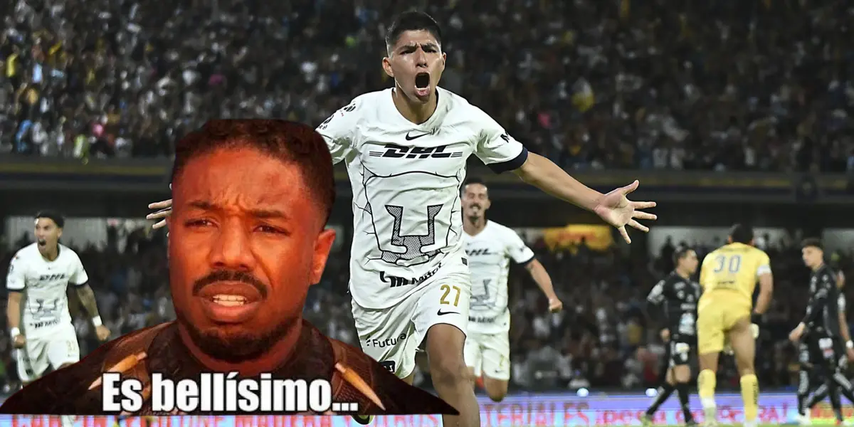 Gol de Piero Quispe de Pumas contra Leon en el Estadio Olimpico Universitario