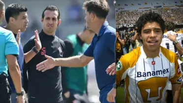 Gonzalo Pineda en una discusión con Gustavo Lema (Fuente: Mexsports)