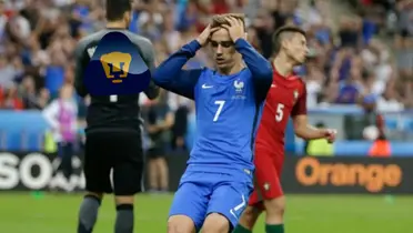 GriezmaNn se lamenta una falla de gol (Fuente: AFP)